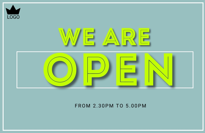 Shop Open Sign Template | PosterMyWall