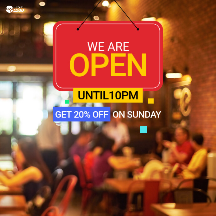 Copy of Shop Open Template | PosterMyWall