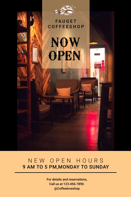 SHOP OPENING POSTER Template | PosterMyWall