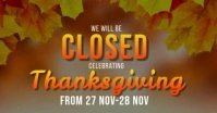 Shop store Closed for Thanksgiving Template Obraz udostępniany na Facebooku