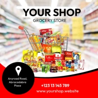 Shop store poster template