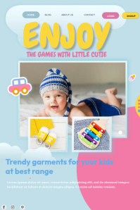 Baby Shop Website Header Template | PosterMyWall