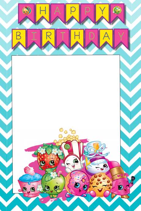 Shopkins Party Prop Frame | PosterMyWall