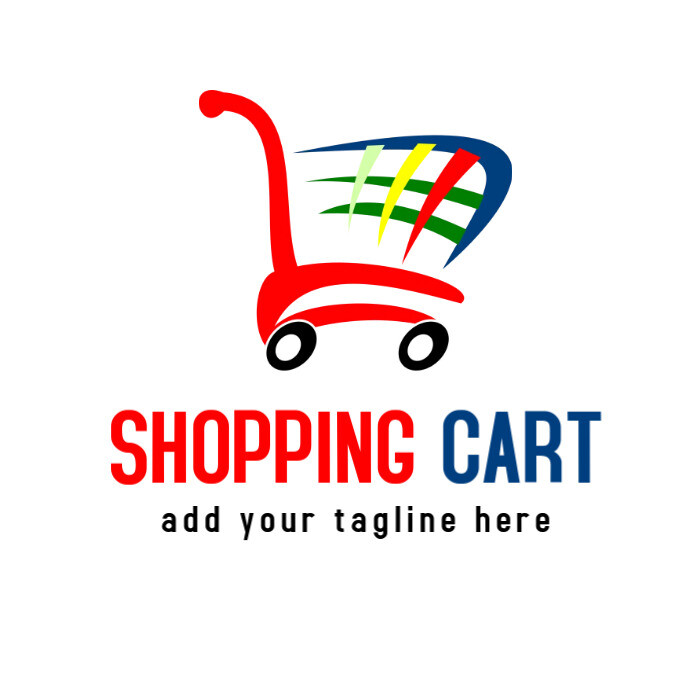 Shopping cart logo Logótipo template