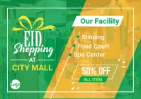 Shopping Discount Postcard template