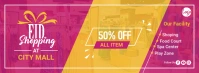 Shopping Facebook Cover template