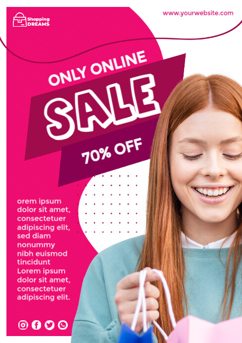 Shopping online poster design Templat | PosterMyWall