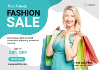 Shopping Sale Offer Banner Postcard template