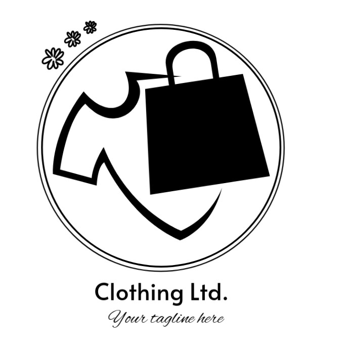 shoppping logo clothing logo clothing store logo clothing shop logo Logótipo template