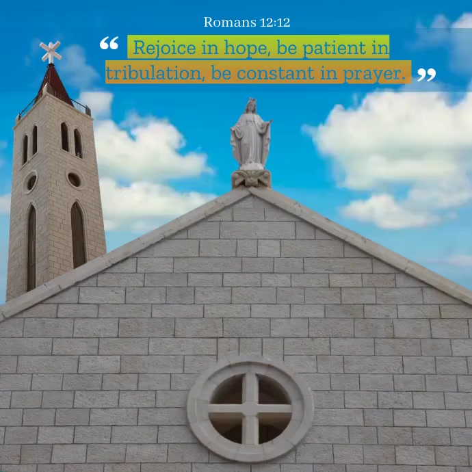 Short bible verse Square (1:1) template