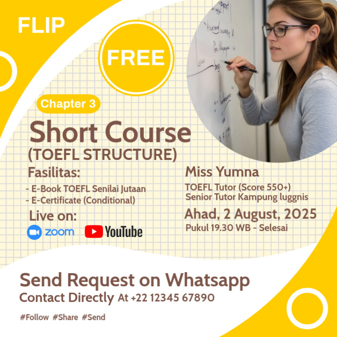 Short Course Webinar Classes Template | PosterMyWall