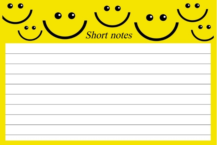 Short Notes / Reminder Template | PosterMyWall