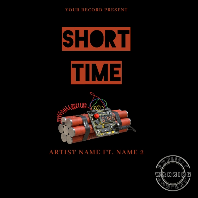 Copy of Short time music Mixtape/Album Cover Art | PosterMyWall