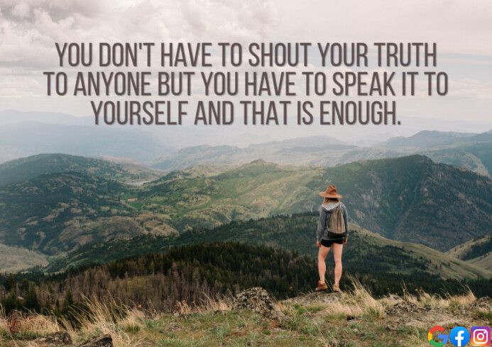SHOUT AND SPEAK QUOTE TEMPLATE A1