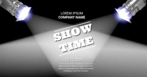 SHOW TIME VIDEO AD TEMPATE Изображение, которым поделились на Facebook template
