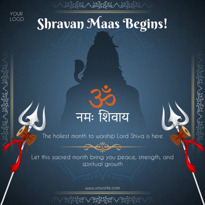 Shravan Month Instagram Post Template