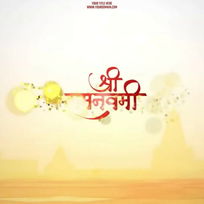 Shree Ram Navami Instagram Post template