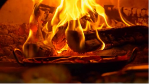 shrimp and flames Digitalt display (16:9) template