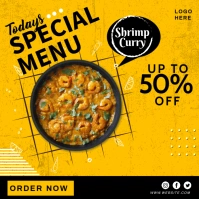 Shrimp Curry Message Instagram template