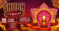 Shubh Deepavali Festival Celebration Flyer Facebook Shared Image template