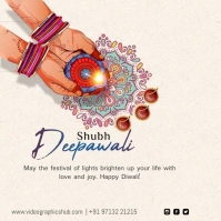 shubh deepawali Instagram Post template