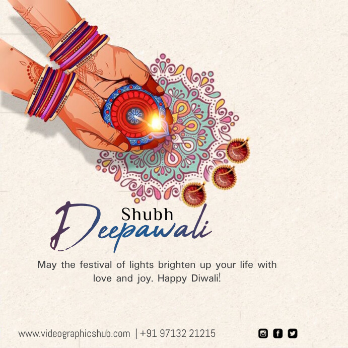 Deeprwali Diwali Celebration Instagram Ad Template | PosterMyWall