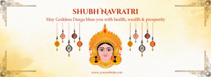 Shubh Navratri and Durga Puja Facebook Cover Photo Template Facebook-coverfoto