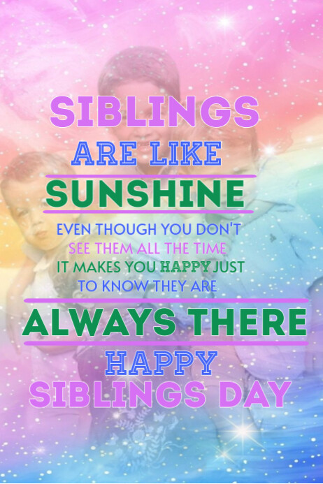 siblings day design Template | PosterMyWall