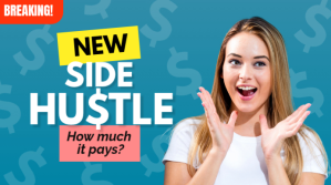 Turquesa Side hustle making money video youtube thumb YouTube Thumbnail Template