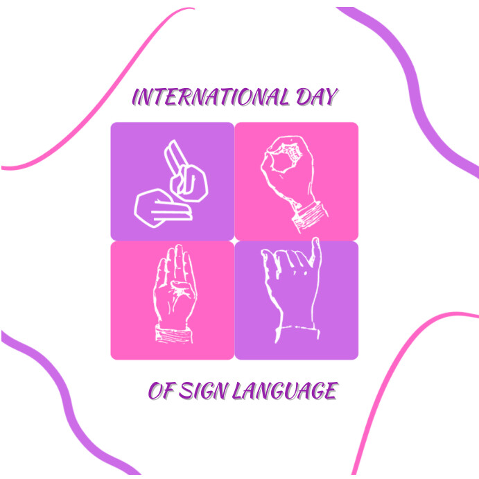 Modèle Sign Language | PosterMyWall