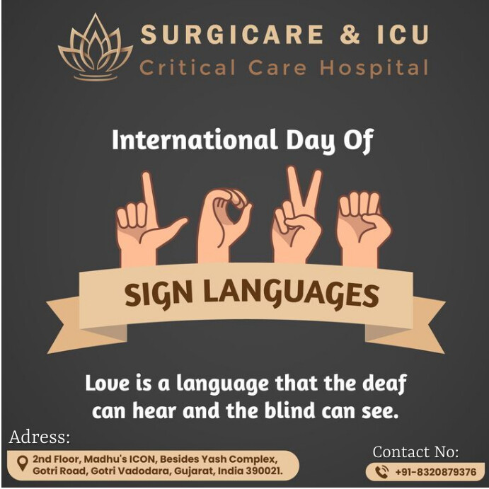 Sign Language Design Help Copy of Sign Language | PosterMyWall