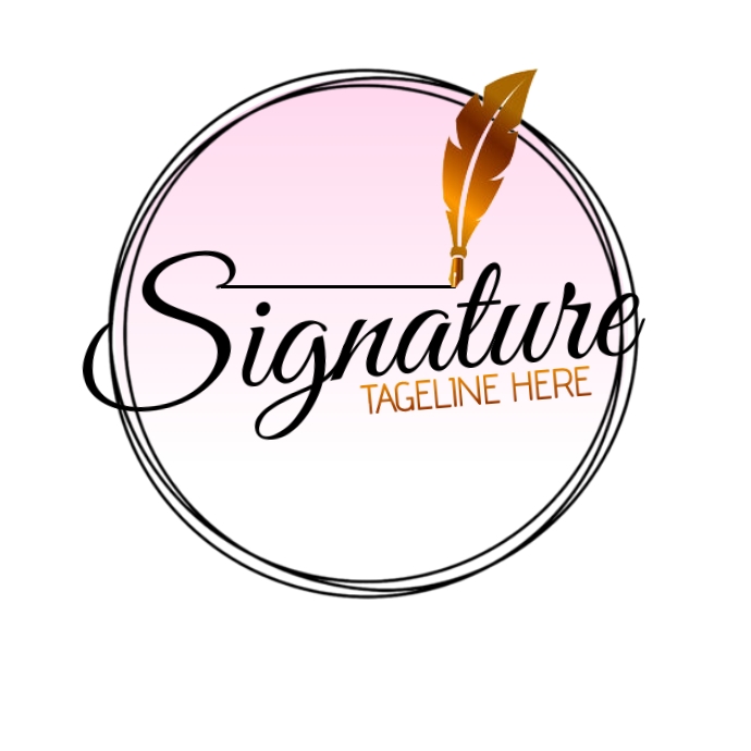 signature logo template