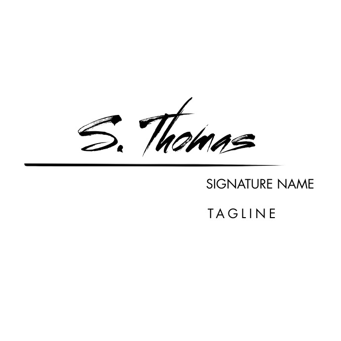Signature template | PosterMyWall