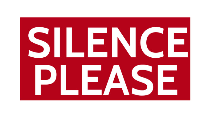 Silence Please Sign Board Template วิดีโอหน้าปก Facebook (16:9)