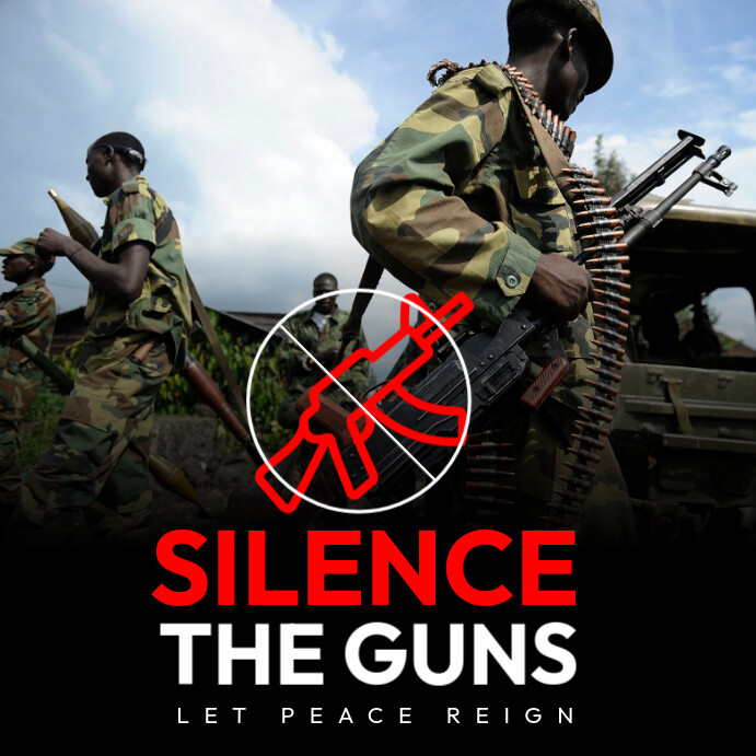 Silence the guns Instagram 帖子 template