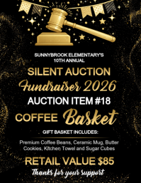 Silent Auction Flyer (US Letter) template