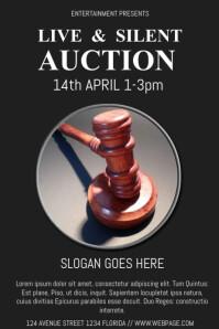 Auction Poster Examples Auction Flyer Template | PosterMyWall