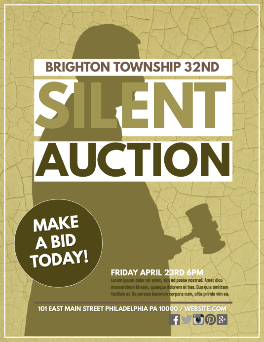 Silent auction Template PosterMyWall