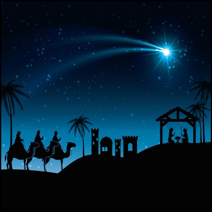 Wisemen Silhouette Printable