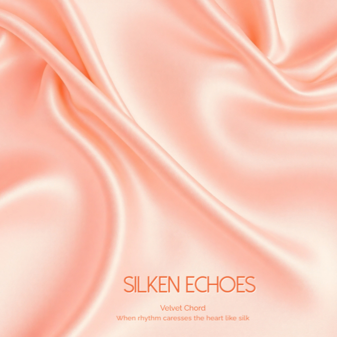 Silk fabric gradient rose gold champagne pink R&B album cover minimal ...