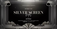 Silver Screen Party Facebook promo template