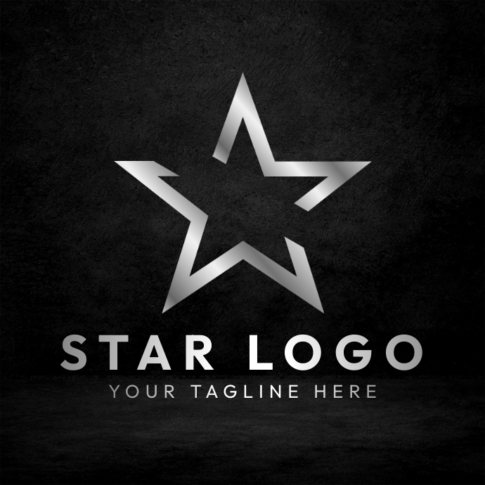 Silver Star Logo Ads template