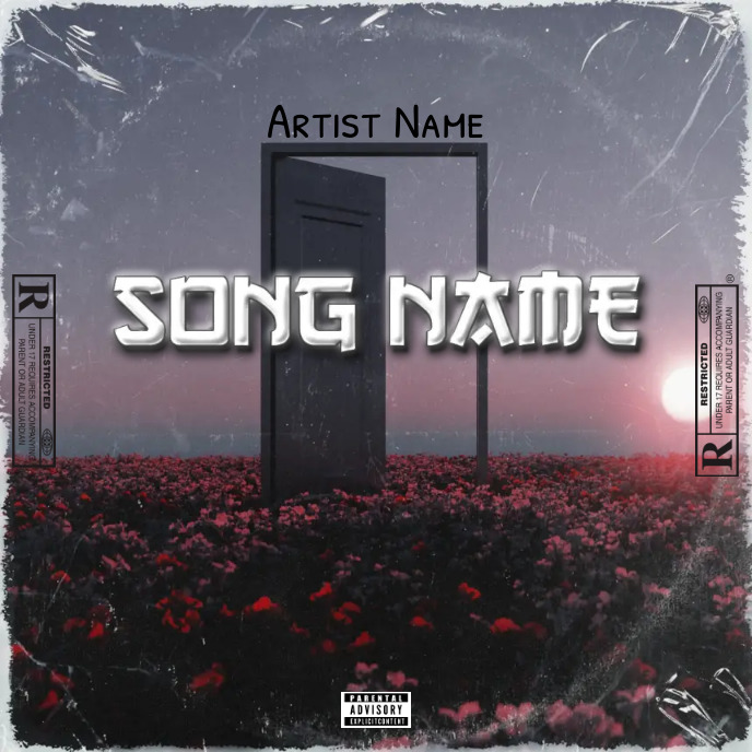 Simple Album Cover music art trap mixtape rap Capa de álbum template