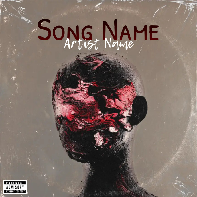 Simple Album Cover music art trap mixtape rap Capa de álbum template