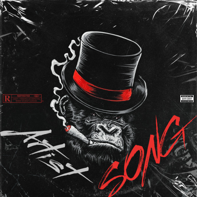 Simple Album Cover music art trap mixtape rap Template | PosterMyWall