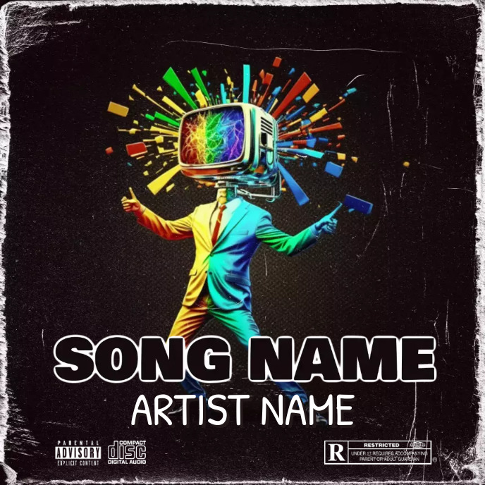 Simple Design Rapper Paper Simple Album Cover music art trap mixtape rap Templat | PosterMyWall