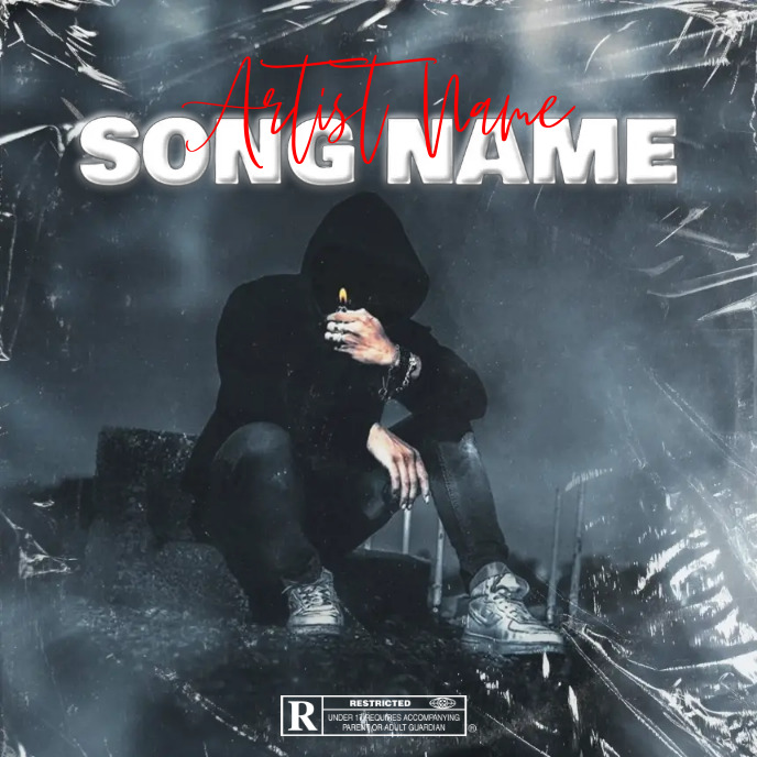 Simple Album Cover music art trap mixtape rap Template | PosterMyWall