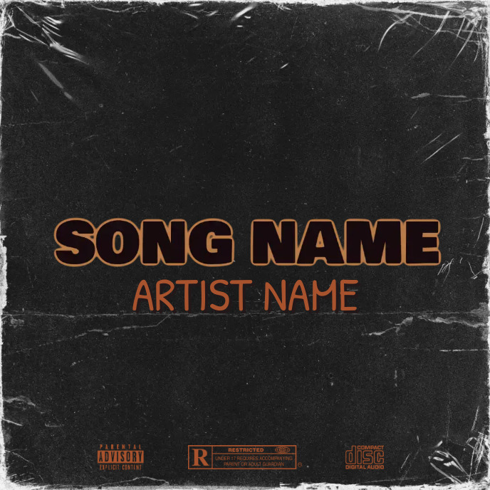 Simple Album Cover music art trap mixtape rap Template | PosterMyWall