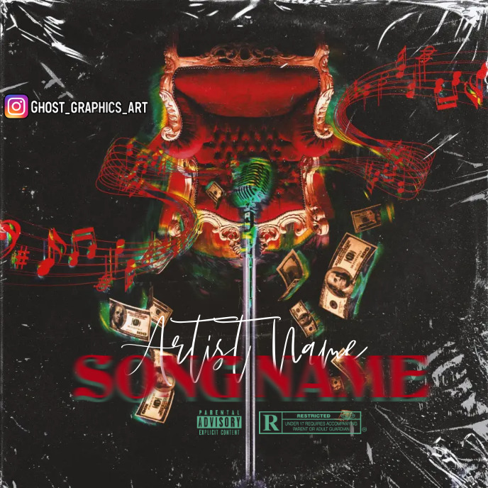 Simple Album Cover music art trap mixtape rap Template | PosterMyWall