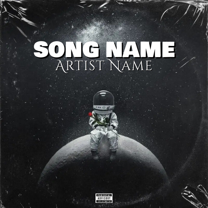 Simple Design Rapper Paper Simple Album Cover music art trap mixtape rap Template | PosterMyWall